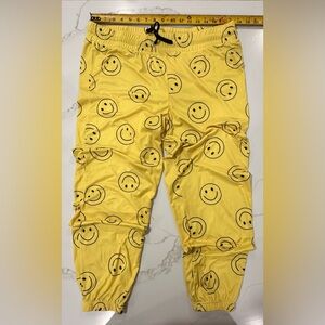 Yellow Smiley Face Joggers